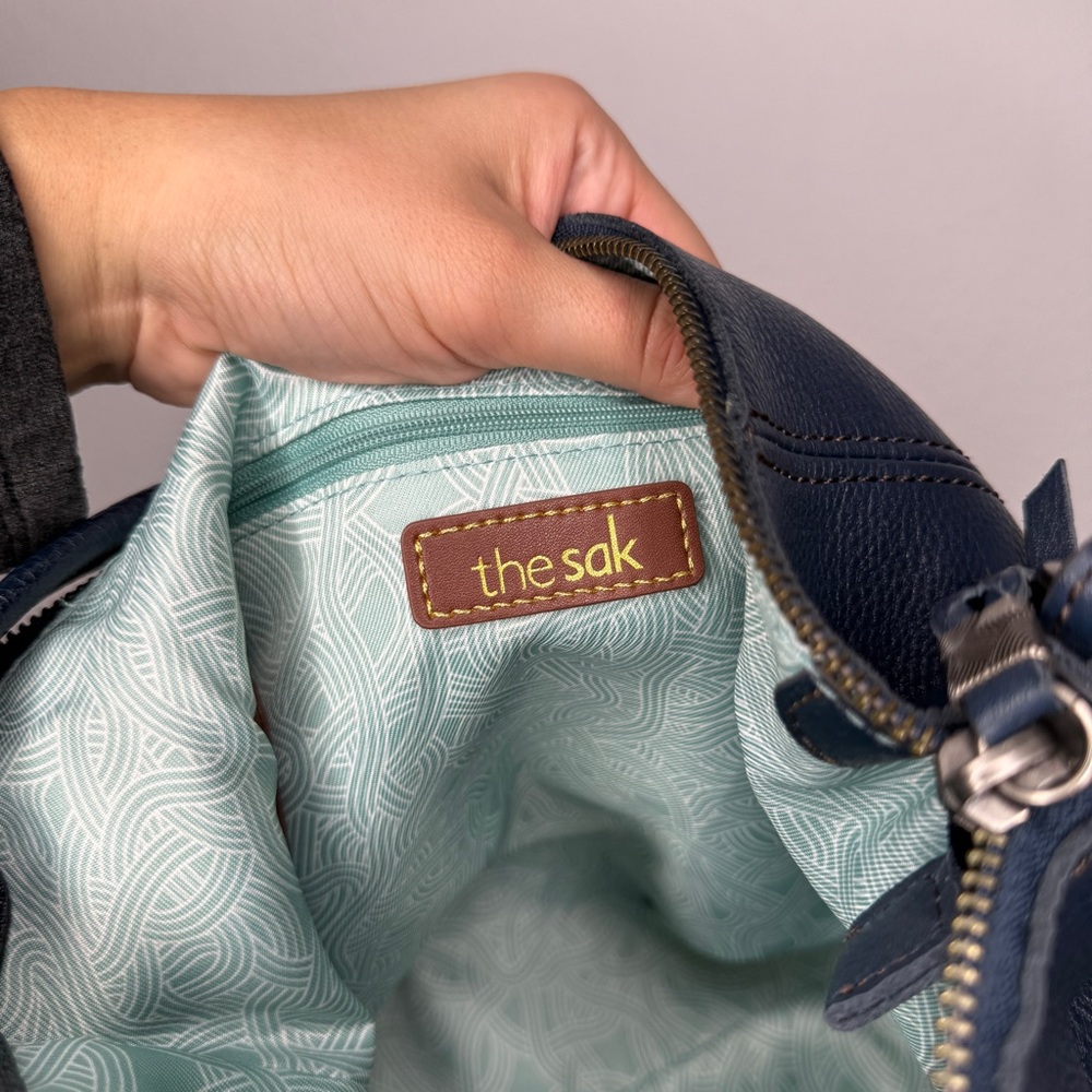 The Sak Sequoia Indigo Leather Shoulder Bag OS - Picture 11 of 13